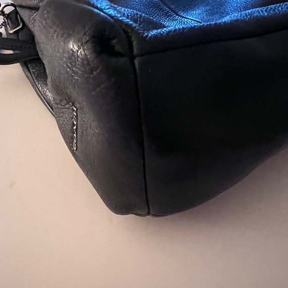 *REDUCED Coach Large Leather 3 compartment Black Purse - Picture 7 of 14